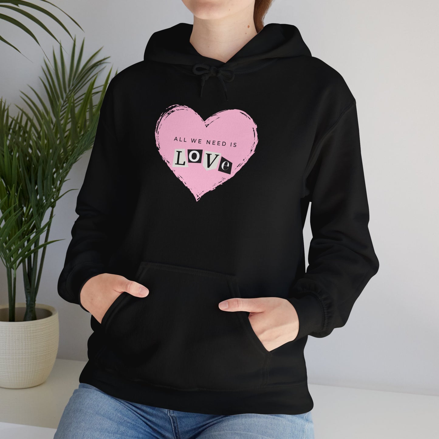 "All we need is love" Unisex Heavy Blend™ Hooded Sweatshirt