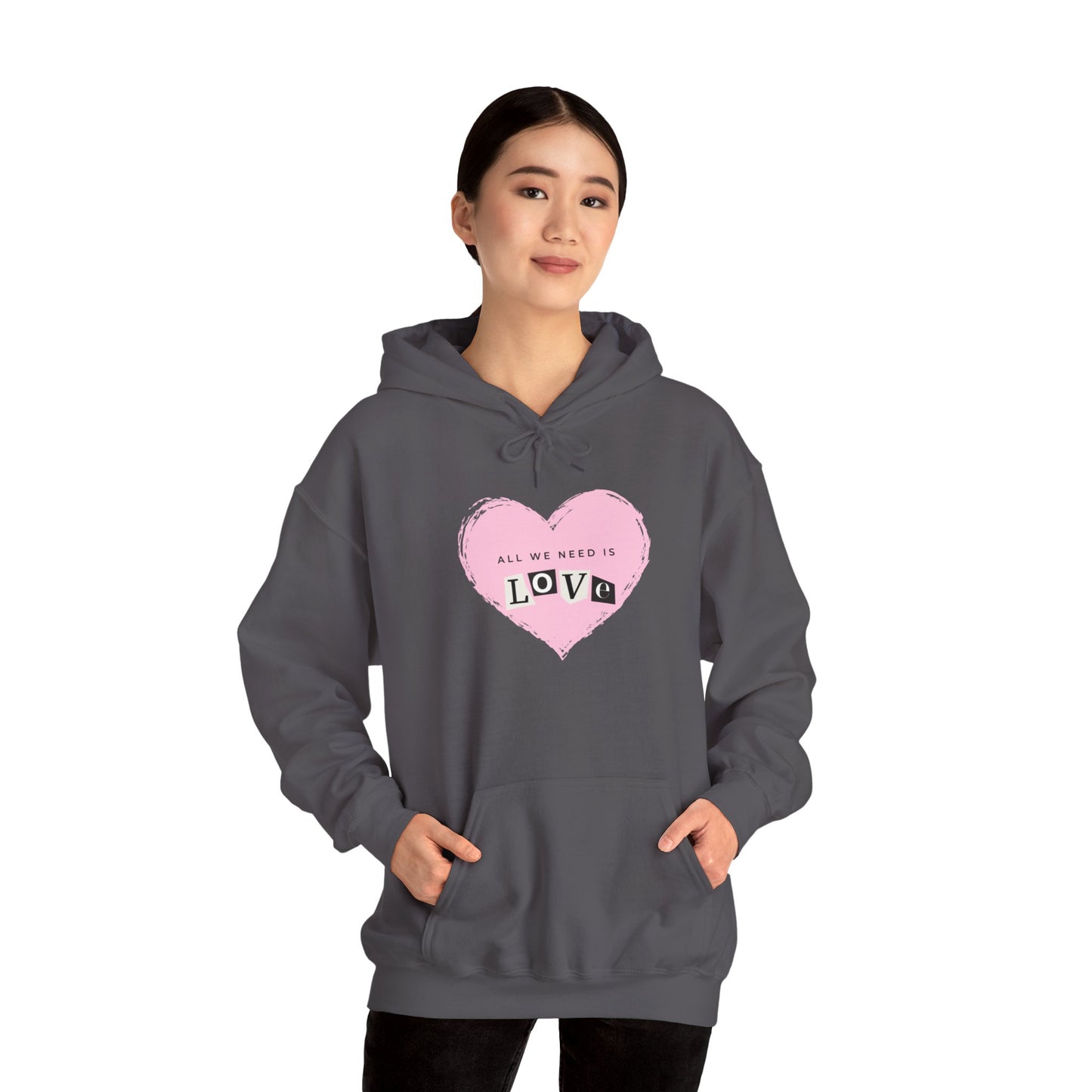 "All we need is love" Unisex Heavy Blend™ Hooded Sweatshirt