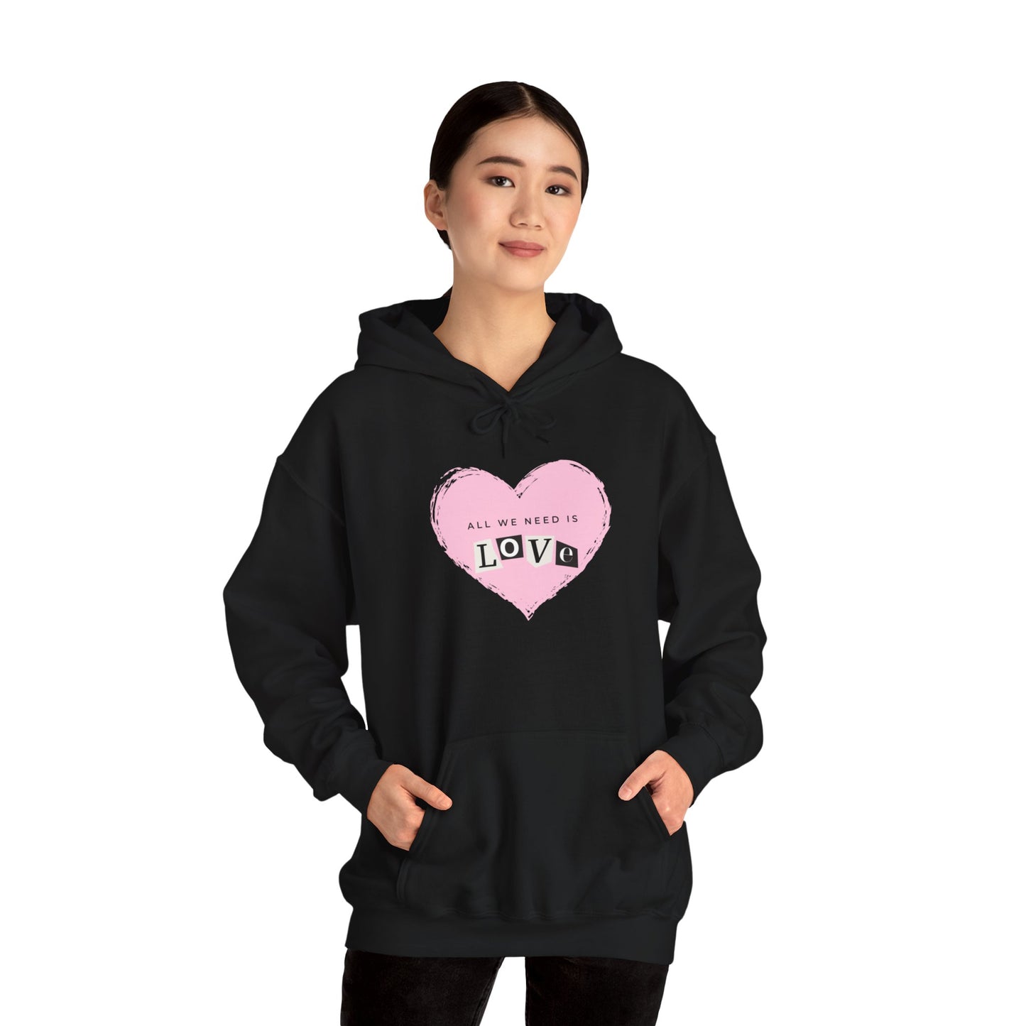 "All we need is love" Unisex Heavy Blend™ Hooded Sweatshirt