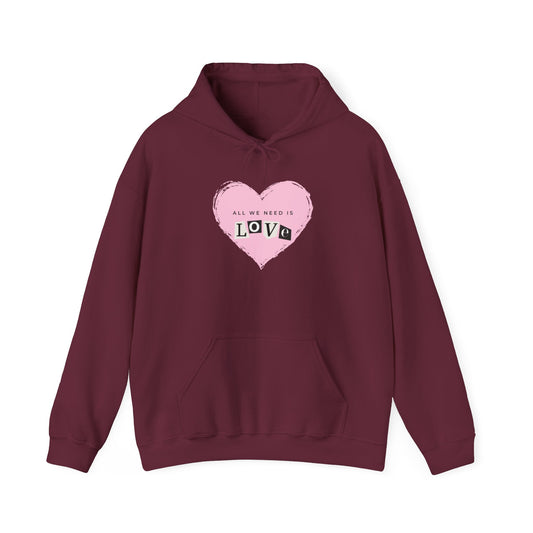 "All we need is love" Unisex Heavy Blend™ Hooded Sweatshirt