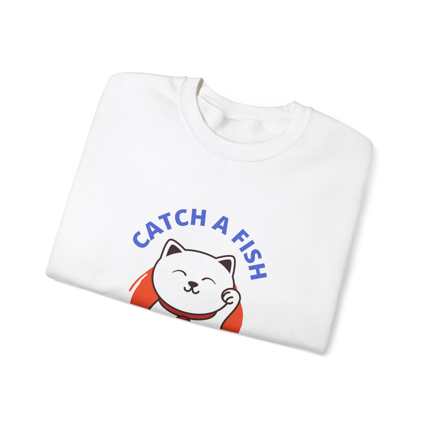 "CAF" Lucky Cat Unisex Heavy Blend™ Crewneck Sweatshirt