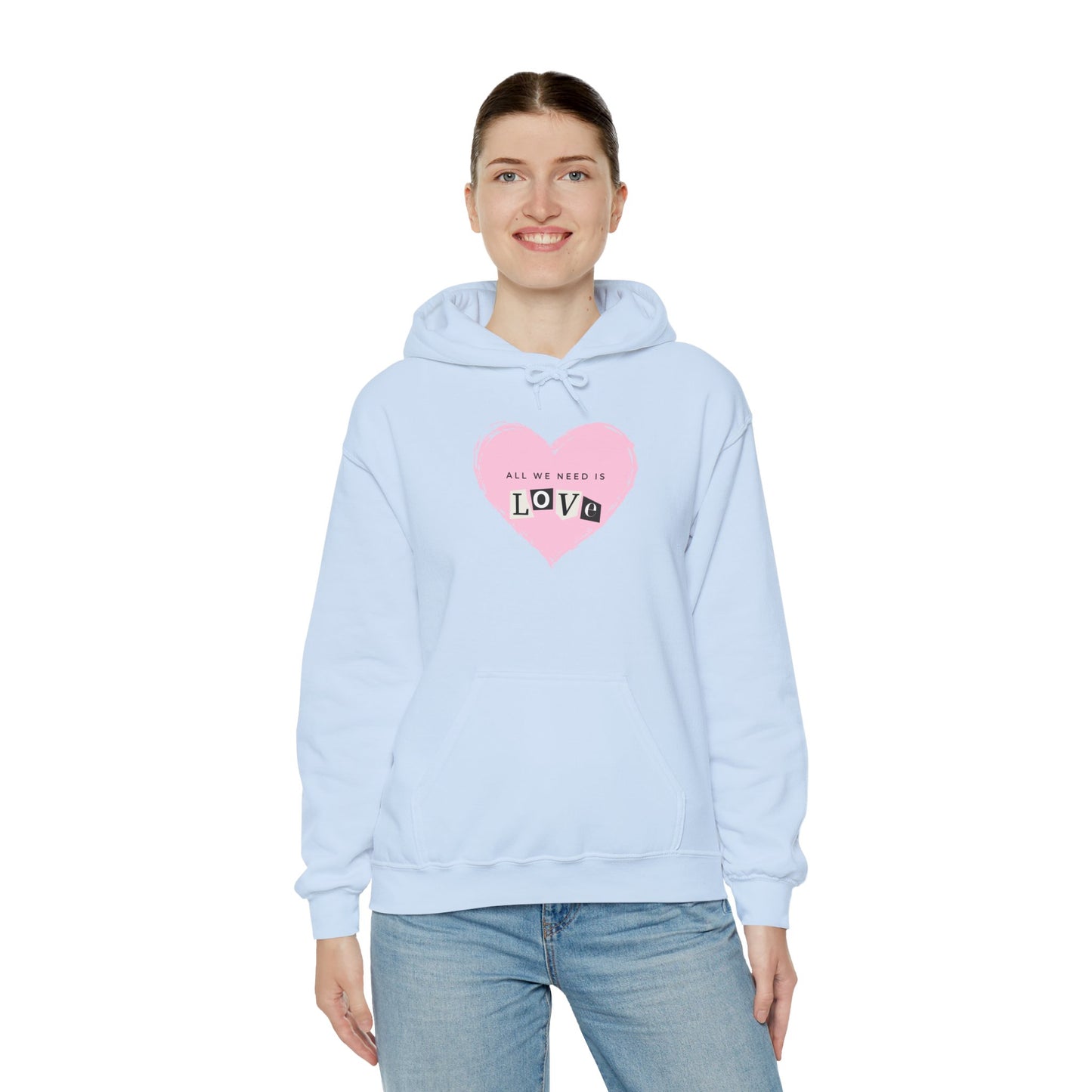 "All we need is love" Unisex Heavy Blend™ Hooded Sweatshirt