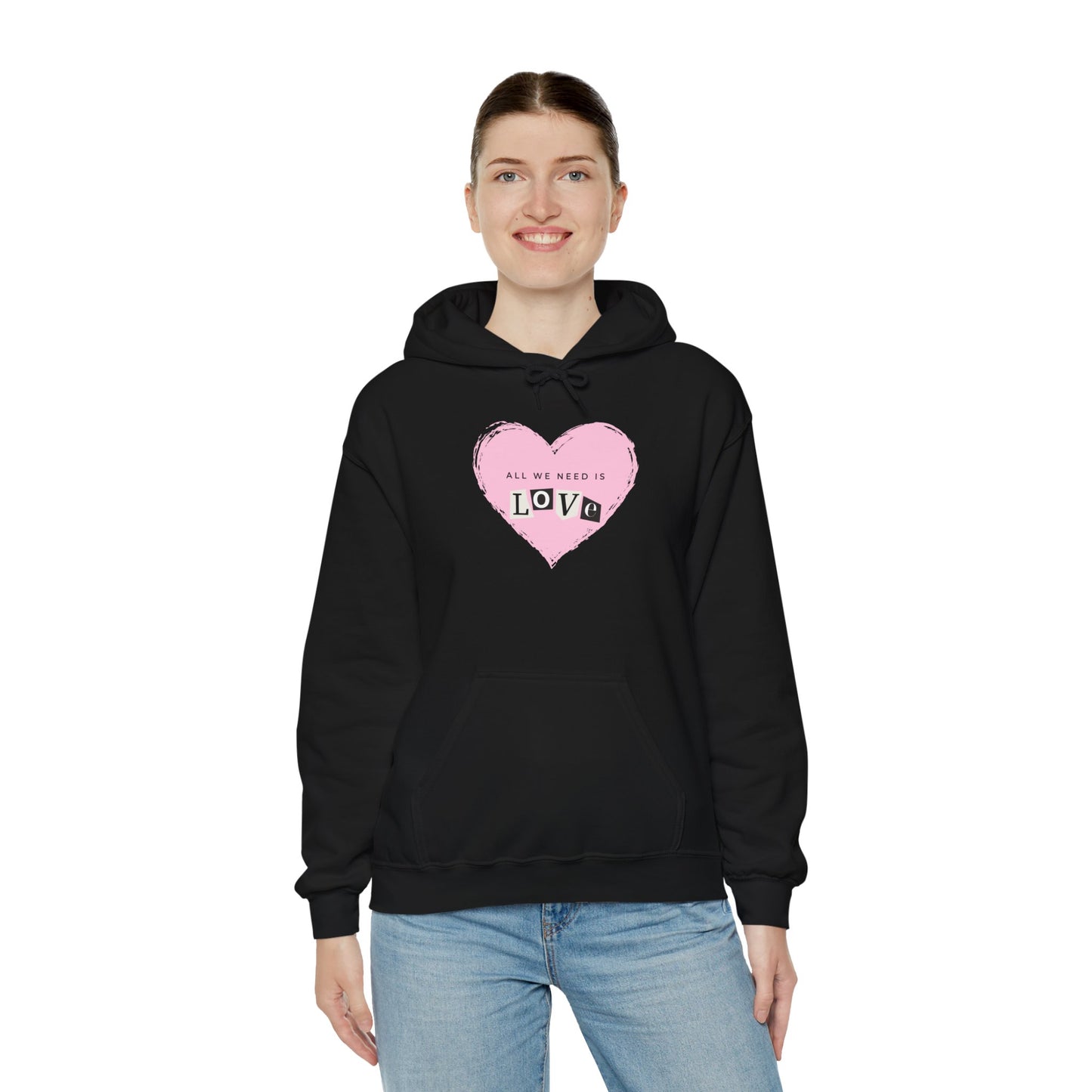 "All we need is love" Unisex Heavy Blend™ Hooded Sweatshirt