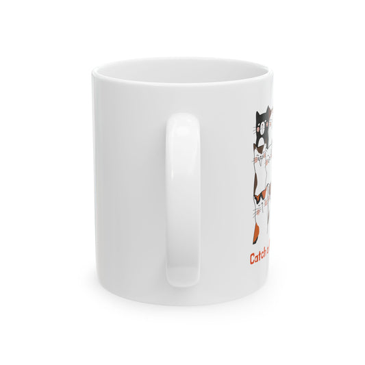 Cat Ceramic Mug, (11oz)