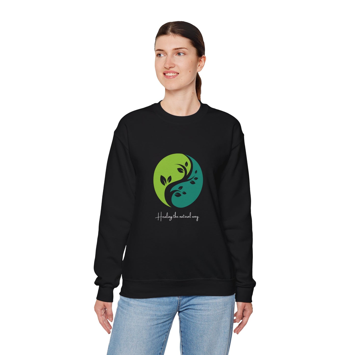 "Healing the natural way" Unisex Heavy Blend™ Crewneck Sweatshirt