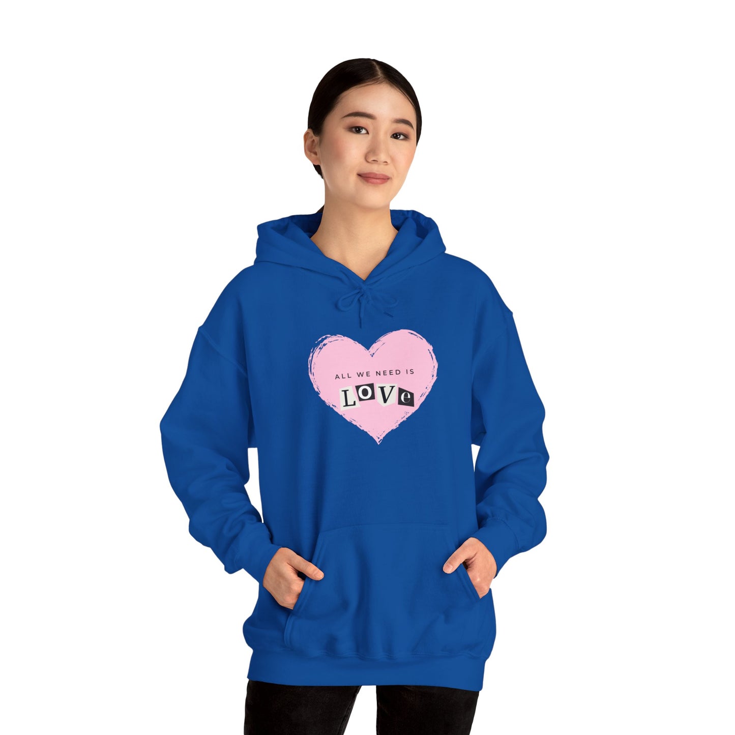 "All we need is love" Unisex Heavy Blend™ Hooded Sweatshirt