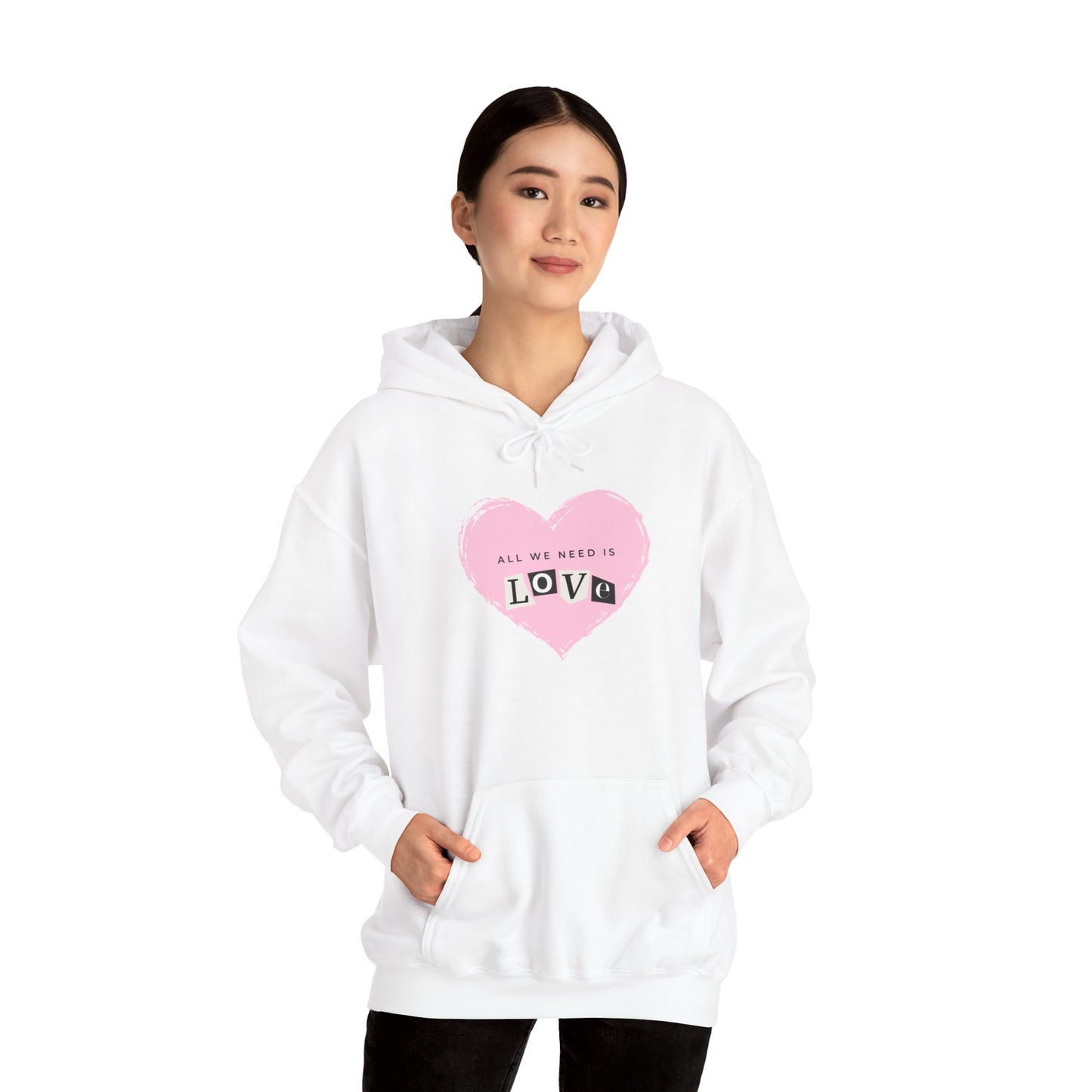 "All we need is love" Unisex Heavy Blend™ Hooded Sweatshirt