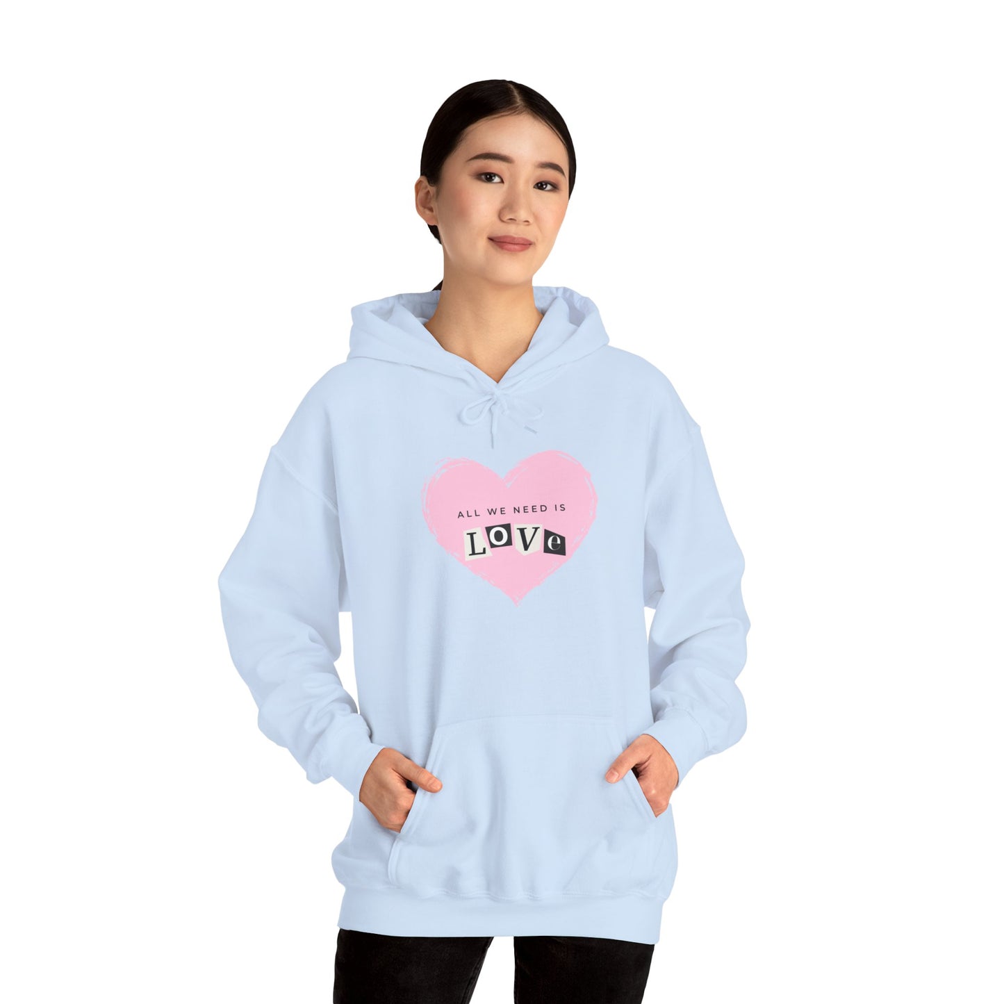 "All we need is love" Unisex Heavy Blend™ Hooded Sweatshirt