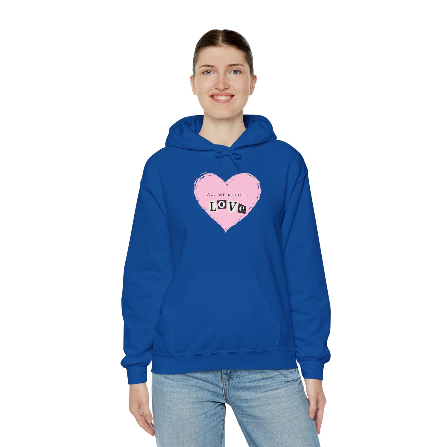 "All we need is love" Unisex Heavy Blend™ Hooded Sweatshirt