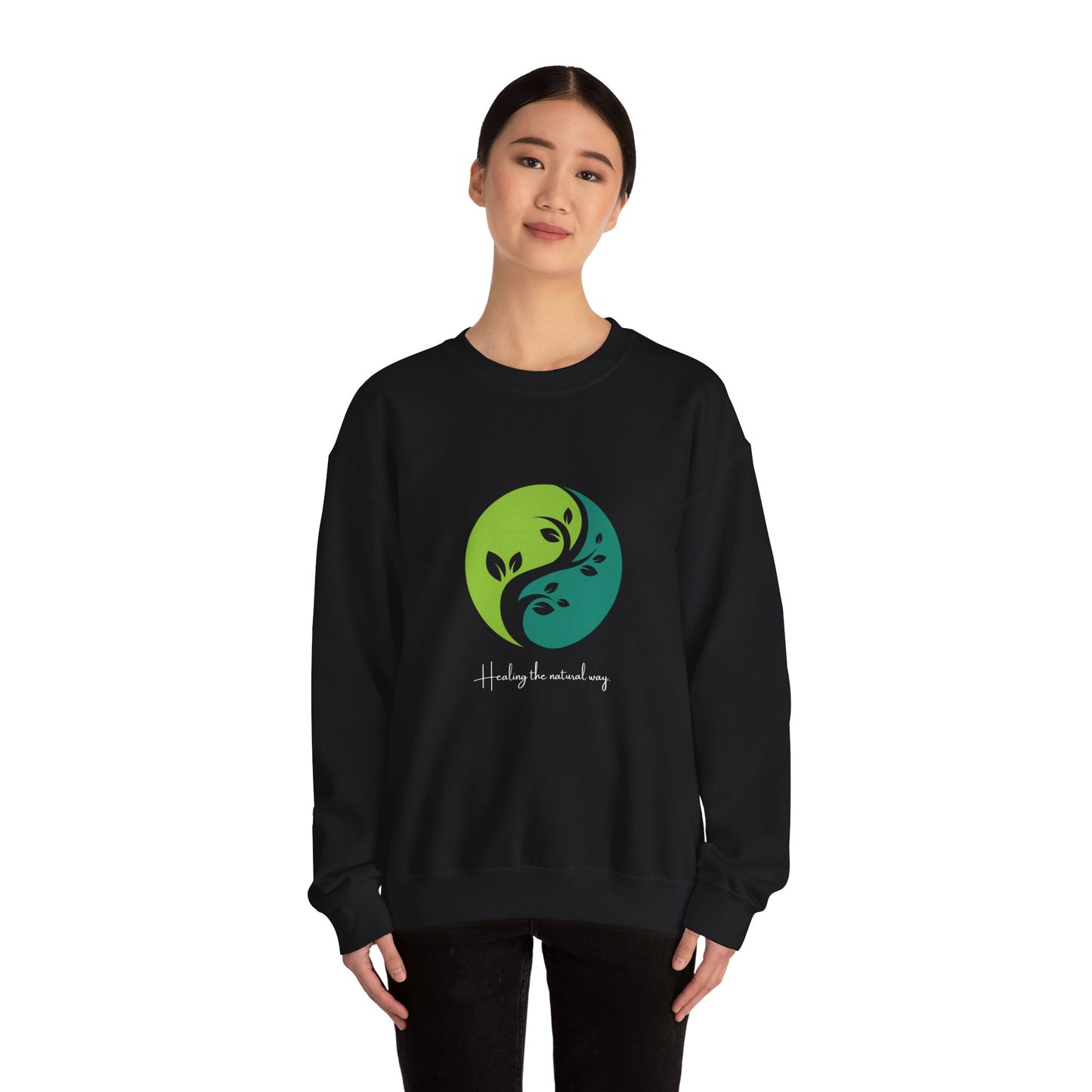 "Healing the natural way" Unisex Heavy Blend™ Crewneck Sweatshirt