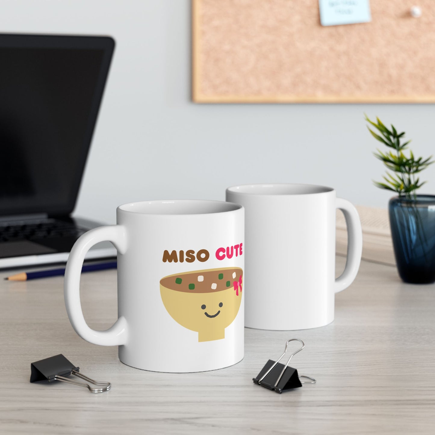 Miso Cute Ceramic Mug, (11oz)